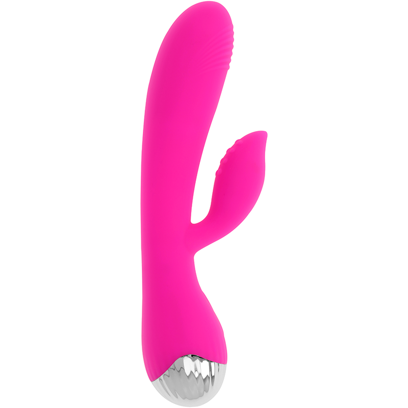 Vibratore rabbit ricaricabile silicone curvo per stimolazione punto g 10 modalità vibrazione 19 cm ohmama