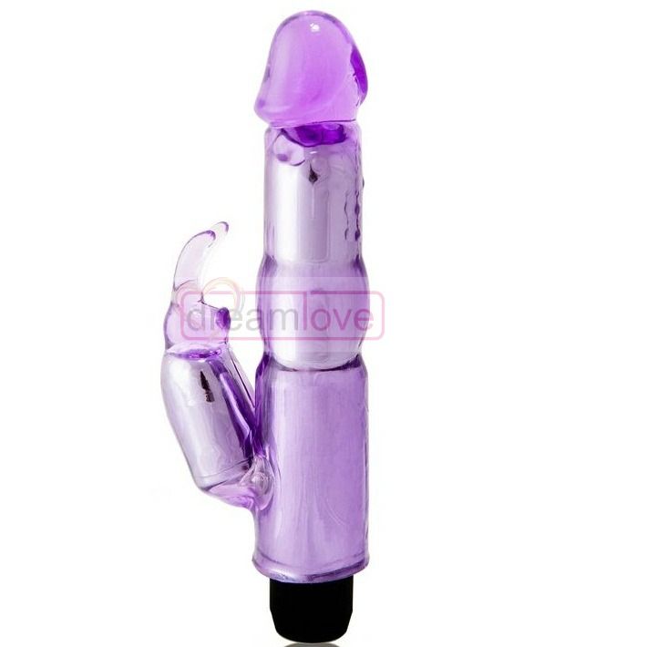 Vibratore rabbit in gel con doppio motore stimolazione vagina e clitoride velocità regolabile Vibrators