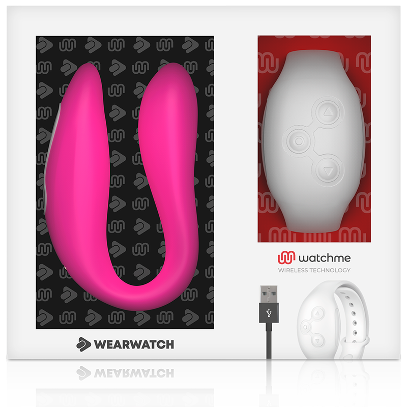 Wearwatch - Watchme Vibratore A Doppia Tecnologia Fucsia / Neve