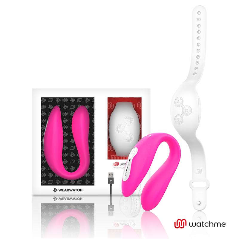 Wearwatch - Watchme Vibratore A Doppia Tecnologia Fucsia / Neve