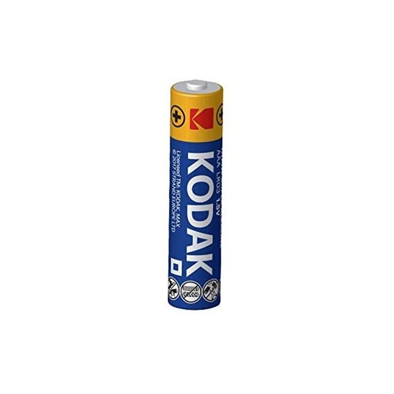 Batterie aaa alkaline max super potenza 1.5v per piccoli dispositivi elettronici confezione da 4 kodak